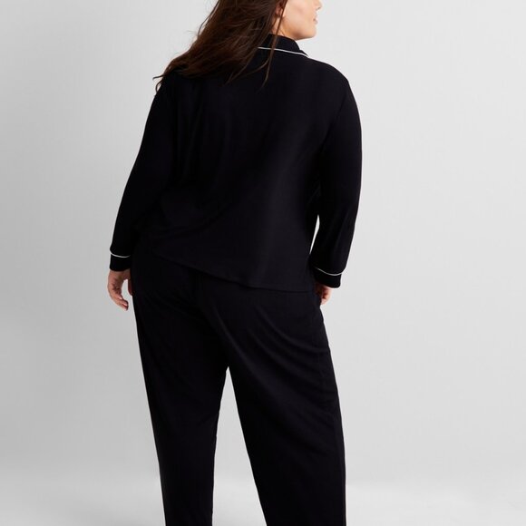 #1032 State of Day Women's 2-Pc. Packaged Ribbed Notched-Collar Pajamas set - Picture 3 of 6